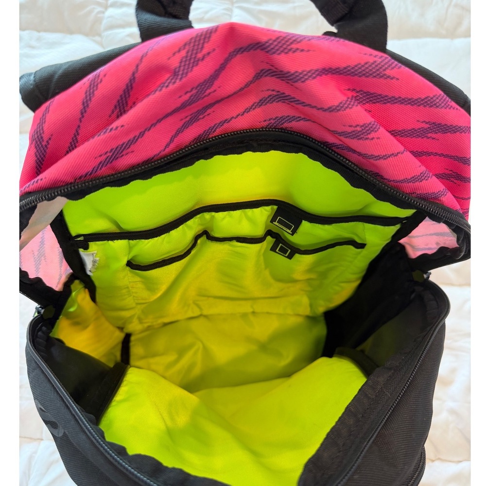 Adidas Ultraride Backpack Pink Black Zebra Laptop Bag Athletic School Travel - Picture 8 of 12